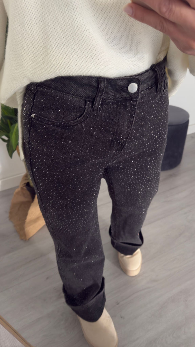 JEANS STRASS DARK