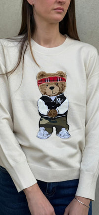 Maglia bear panna