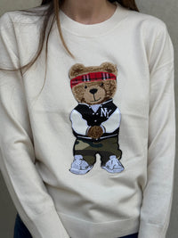 Maglia bear panna