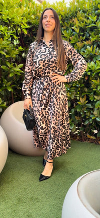 COORDINATO GONNA E CAMICIA LEOPARDATO