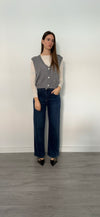 JEANS PALAZZO GAMBA DRITTA