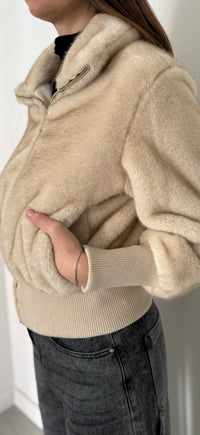 PELLICCIA CROP PANNA