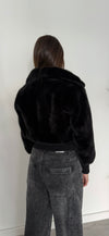 PELLICCIA CROP NERA