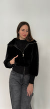 PELLICCIA CROP NERA