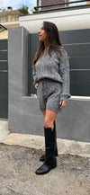 COORDINATO IN MAGLIA CON SHORTS