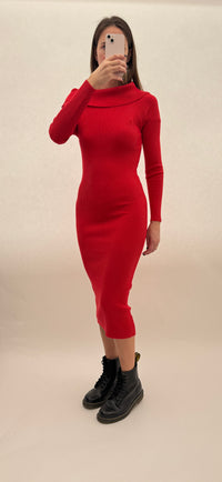 VESTITO DIANA rosso